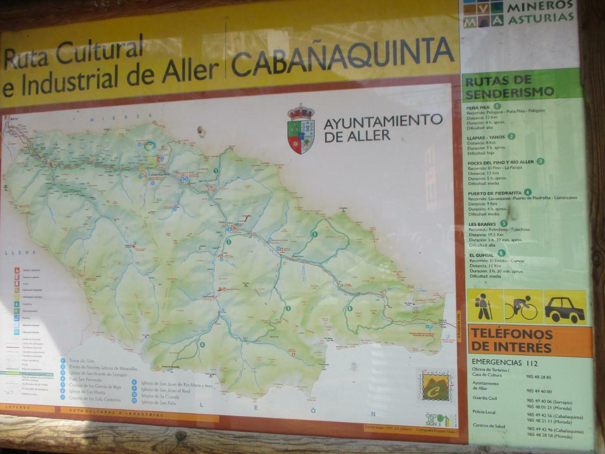 Cabanaquinta Senderista Aller Exterior foto
